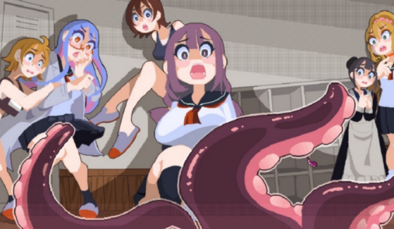 触手少女狩猎～在废弃学校中颤抖～ v1.0.0 日文版_ZDZGAME 终点站游戏